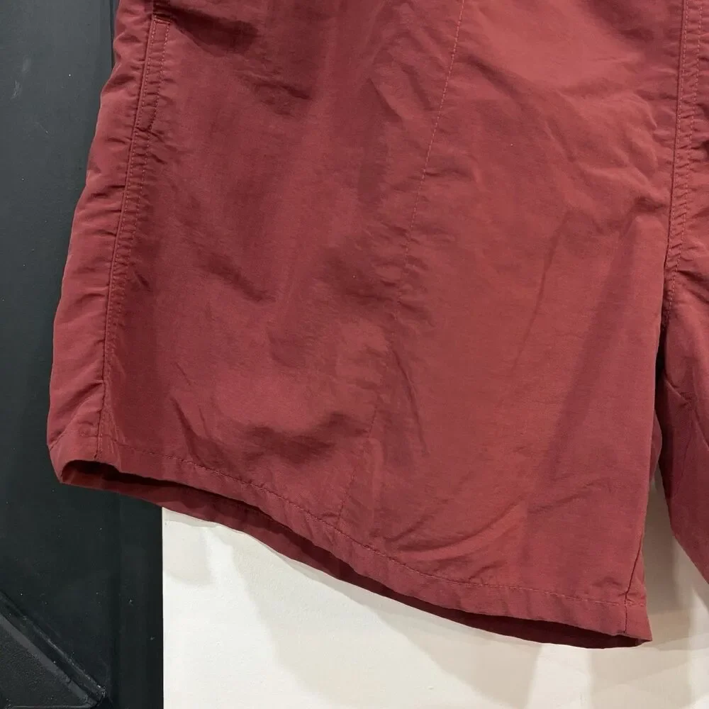 Vintage 90s Woolrich Red Tabasco Swim Shorts Size Large Beach Pockets